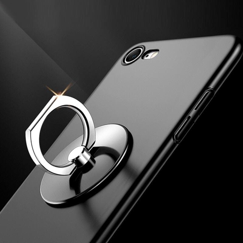 Black 9eight5 finger grip for phone and tablet accessories, providing secure hold and easy handling.