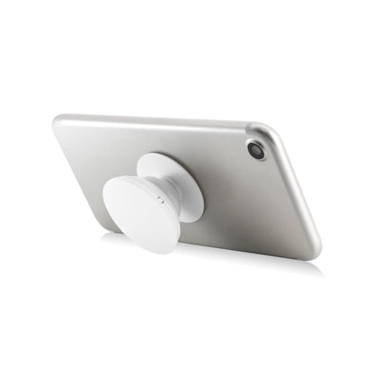 Blue expanding finger grip for phones and tablets by 9eight5, provides secure hold and easy handling for devices.