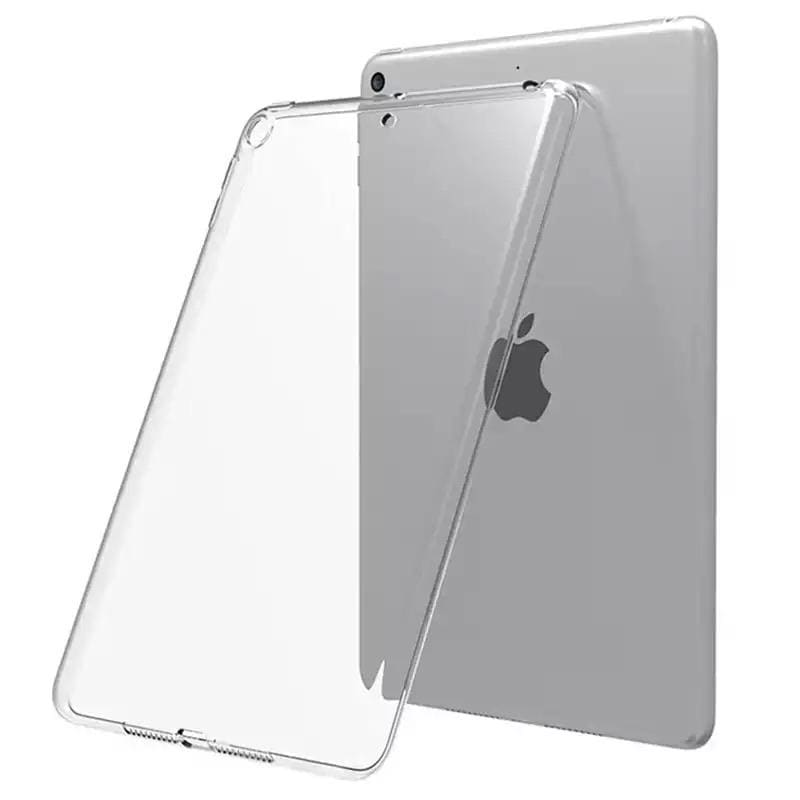 Clear full-body protective cover for iPad 7th to 9th generation 10.2-inch tablet by 9eight5, shown on a tablet screen.
