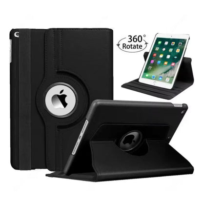 Black full-body cover for iPad 7th-9th generation, 10.2-inch, by 9eight5, showing the protective case on the device.