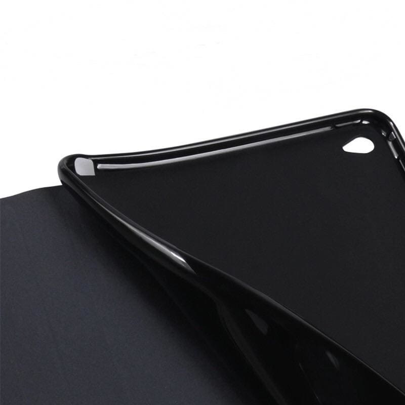 Gloss black silicone cover for iPad Air 9.7 inch by 9eight5, designed to protect and enhance the tablet's sleek appearance.
