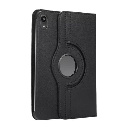 Black 9eight5 iPad mini cover for 7th and 6th generation, protective case with precise cutouts for ports and buttons.