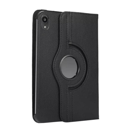 Black 9eight5 iPad mini cover for 7th and 6th generation, protective case with precise cutouts for ports and buttons.