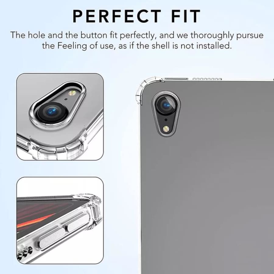 Clear protective cover for iPad mini 7th and 6th gen by 9eight5, showing the transparent design fitting an iPad mini.