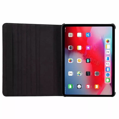 Black synthetic leather cover for iPad Pro 11-inch 2nd gen by 9eight5, showing the protective tablet case with sleek design.