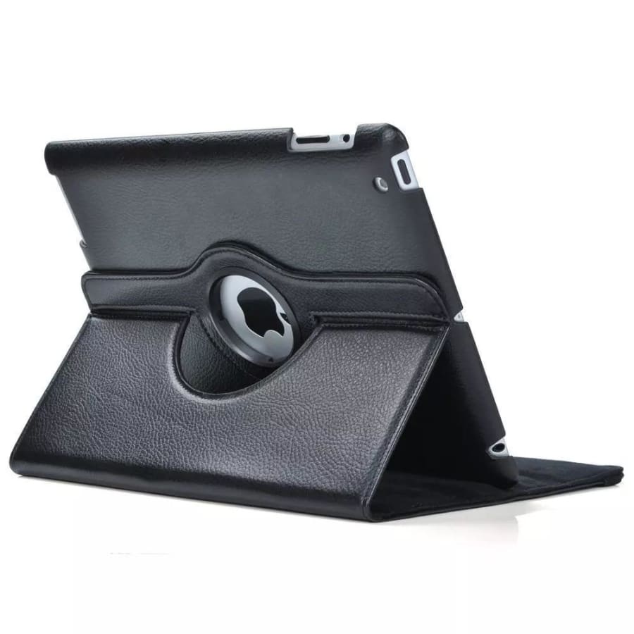 Black synthetic leather cover for iPad Pro 9.7-inch by 9eight5, designed as a protective tablet accessory.