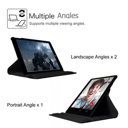 Black synthetic leather cover for iPad Pro 9.7-inch by 9eight5, showcasing the sleek protective tablet case.