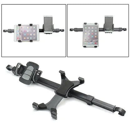 9eight5 universal headrest holder for iPad and tablets, adjustable phone and tablet accessory for car headrests.