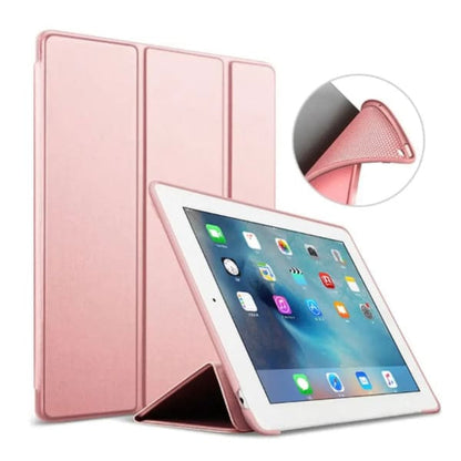 Navy blue full-body iPad cover for 5th, 6th gen iPad, Air, and Air 2 by 9eight5, showing the protective case on the tablet.