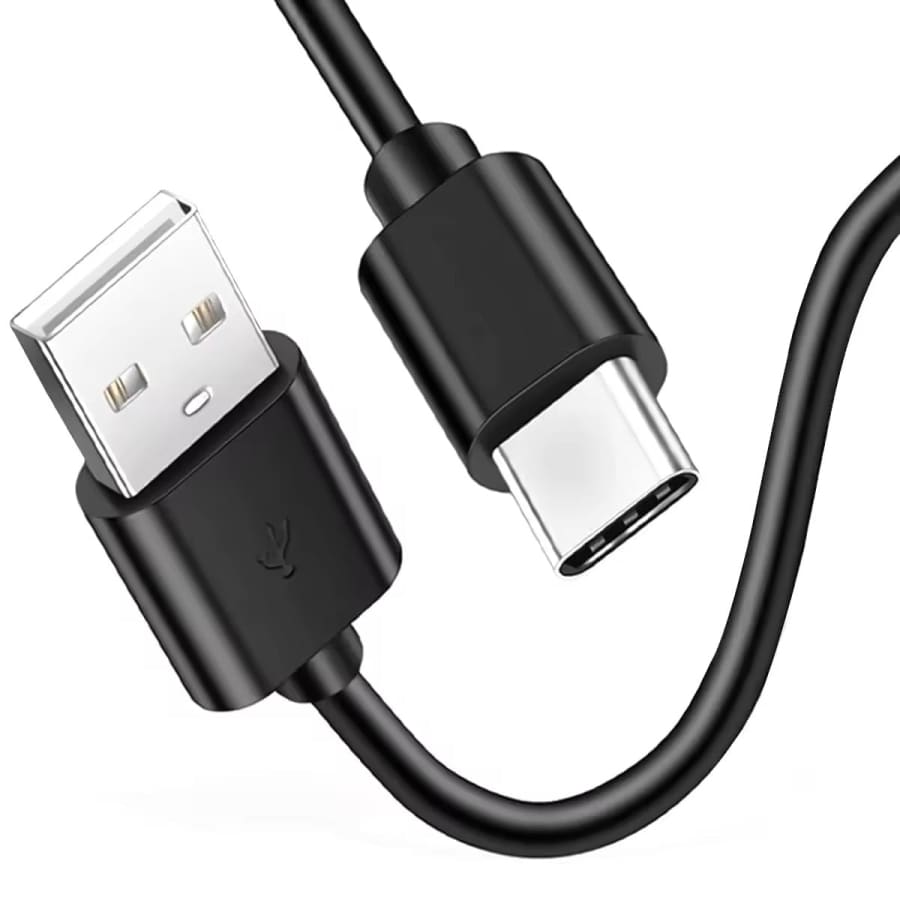 Black 1m Oppo phone charger cable from 9eight5, compatible with Oppo smartphones, designed for fast and reliable charging.