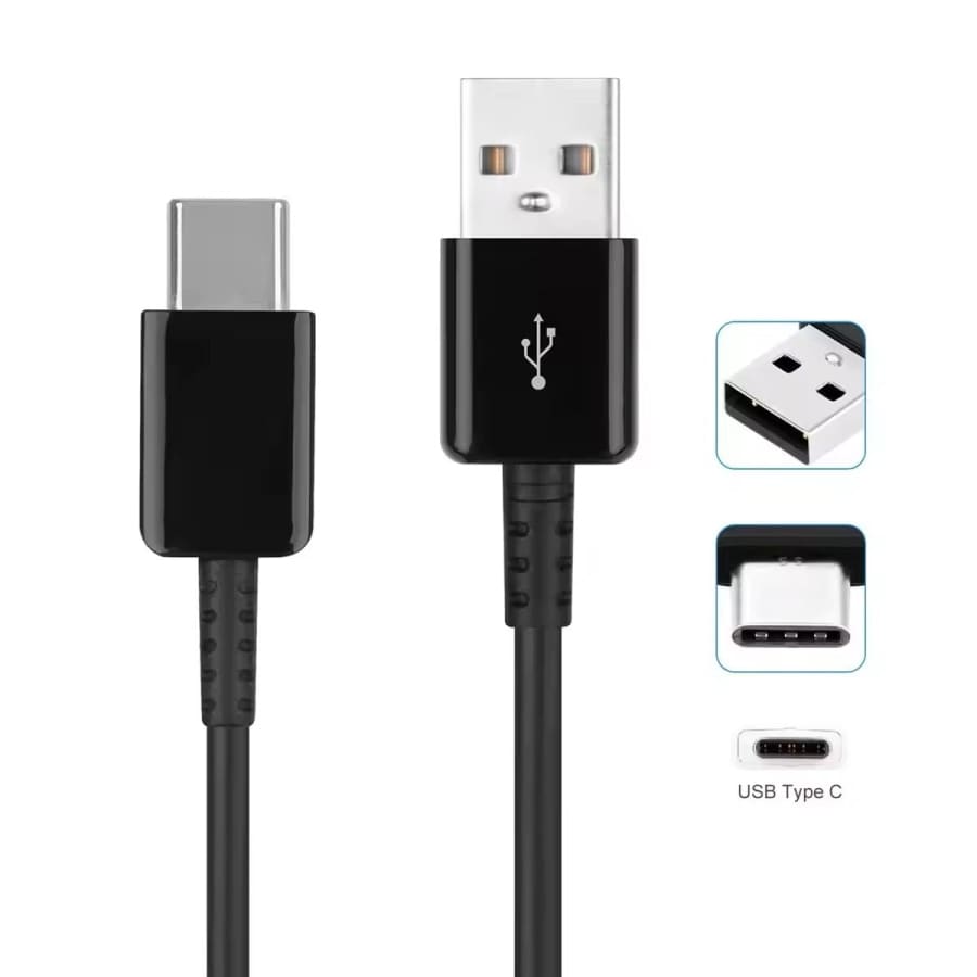 Black 1m Oppo phone charger cable by 9eight5, USB charging and data transfer accessory for Oppo smartphones and tablets.