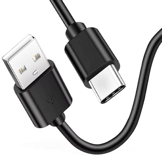 Black 2-meter Oppo phone charger cable by 9eight5, compatible with Oppo phones, designed for fast charging and durability.