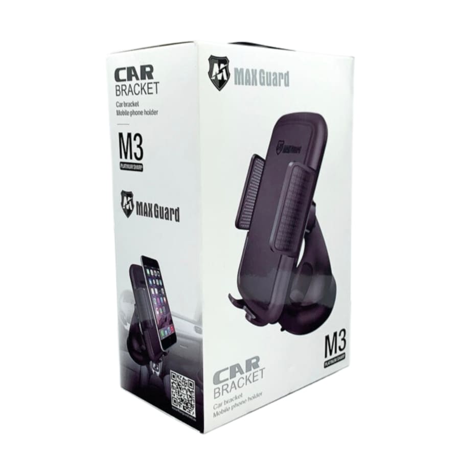 Maxguard M3 dashboard phone holder by 9eight5, secure mount for smartphones and tablets in vehicle dashboards.
