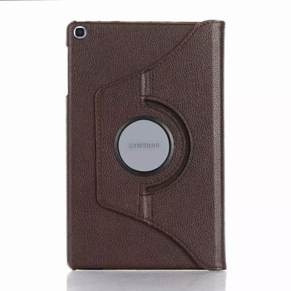 Brown synthetic leather cover for Samsung Galaxy Tab A 10.1” (2019) T510/T515, by 9eight5, with a sleek protective tablet case design.