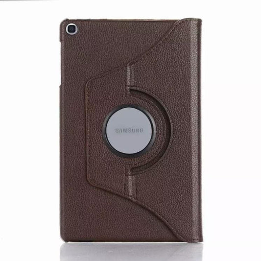 Brown synthetic leather cover for Samsung Galaxy Tab A 10.1” (2019) T510/T515, by 9eight5, with a sleek protective tablet case design.