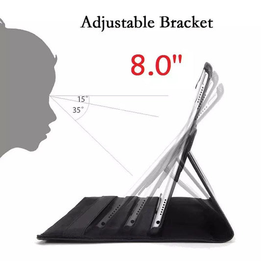 Black 9eight5 tablet cover for Samsung Galaxy Tab A 8.0” T290/T295 (2019), showing a protective case with a smooth finish.