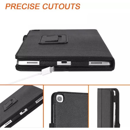 Black full-body cover for Samsung Galaxy Tab A 10.1” (2019) T510/T515 by 9eight5, showing the tablet's front and back protection.