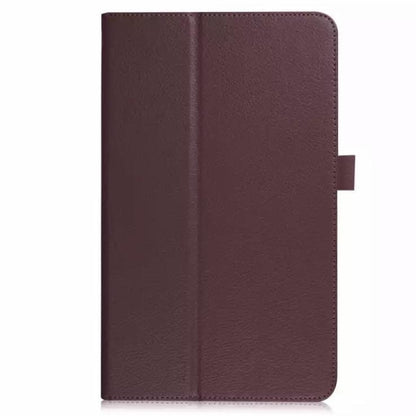 Full-body brown cover for Samsung Galaxy Tab A 10.5” (2018) T590/T595, made by 9eight5, showing protective case with precise cutouts.