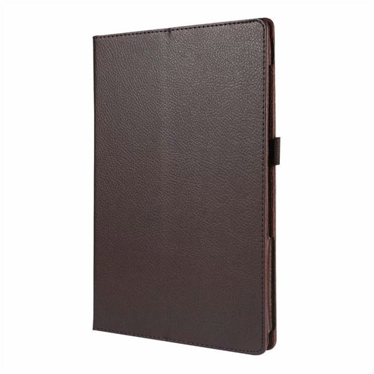 Brown full-body cover for Samsung Galaxy Tab A7 10.4” (2020) by 9eight5, showing the tablet with the protective case on.