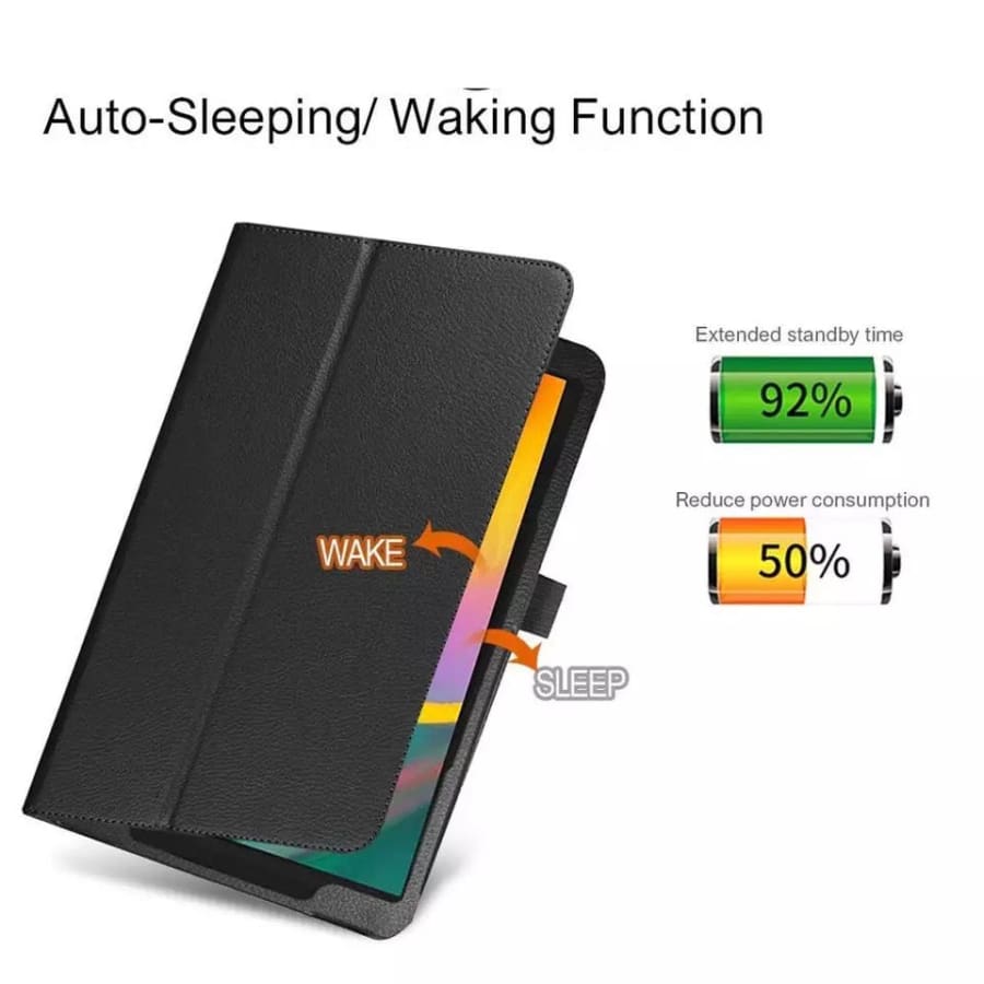 Black cover for Samsung Galaxy Tab S2 8.0-inch T710/T715/T719 by 9eight5, providing protection and style for the tablet.