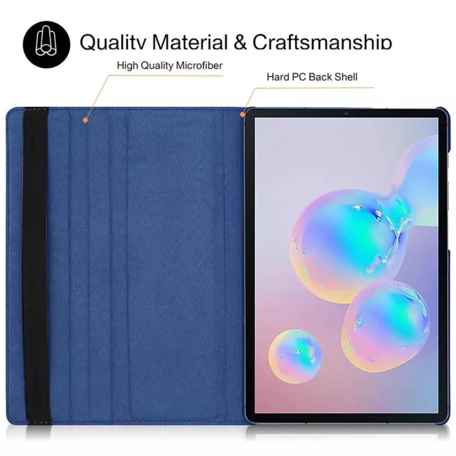 Navy protective cover for Samsung Galaxy Tab S8 Ultra 14.6-inch (2022), model X900/X906, by 9eight5, showing the tablet with cover.