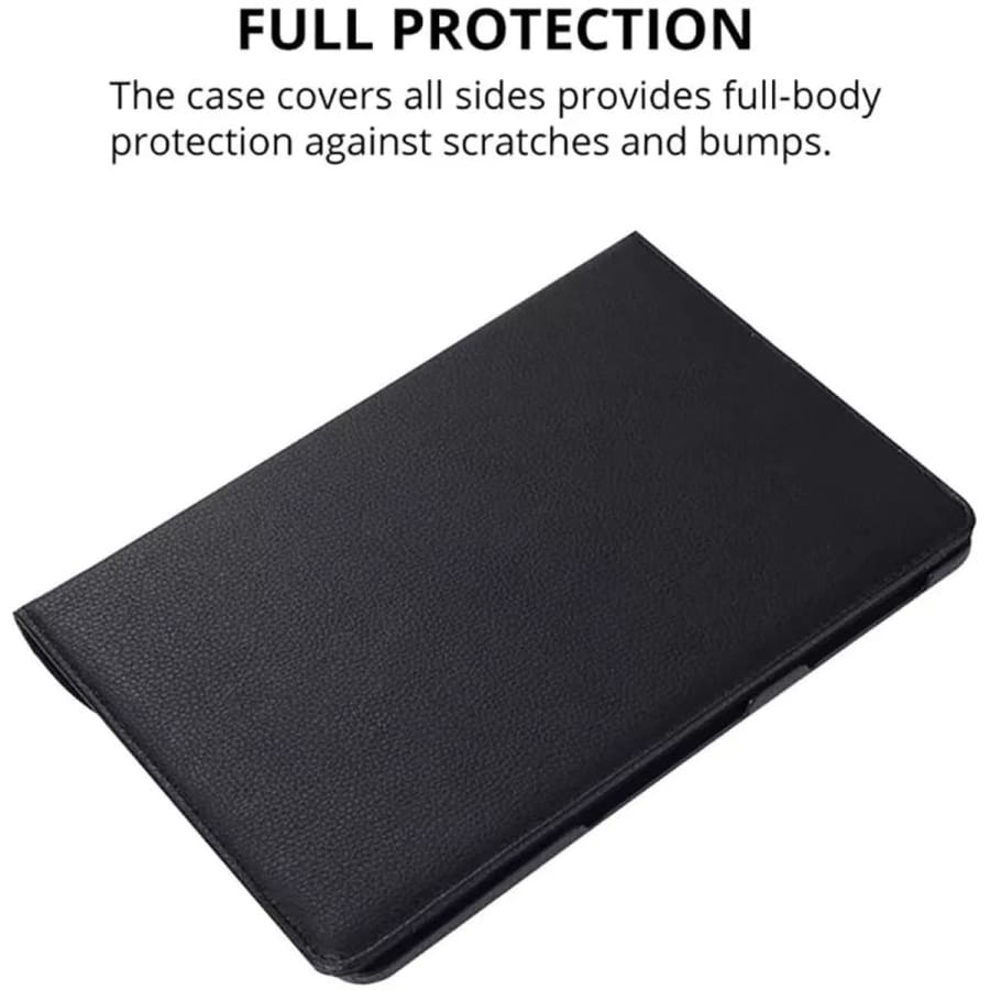 Black cover for Samsung Galaxy Tab S9 Plus 12.4-inch tablet, designed by 9eight5, showing the protective case with a sleek finish.