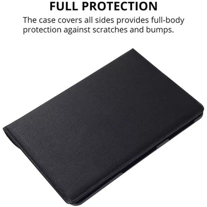 Black cover for Samsung Galaxy Tab S9 Plus 12.4-inch tablet, designed by 9eight5, showing the protective case with a sleek finish.