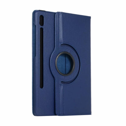 Navy blue 9eight5 Samsung Galaxy Tab S9 Plus 12.4” (2023) tablet cover with protective design and precise cutouts.