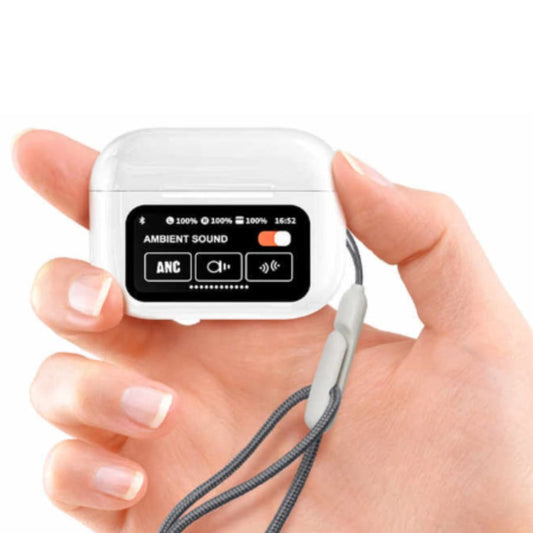 9eight5 Maxguard wireless earphones with LED color touchscreen, designed for phone and tablet accessories.