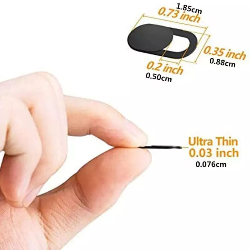 Black 9eight5 camera lens cover screen protector for camera lens protection on smartphones or cameras.