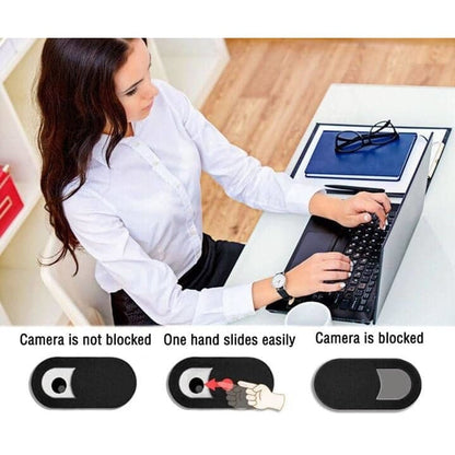 Black 9eight5 camera lens cover and screen protector for camera lenses, providing protection against scratches and dust.