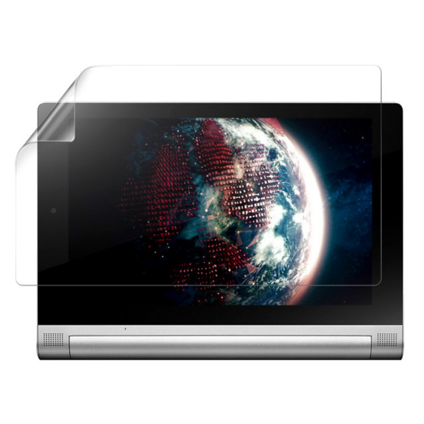 Hydrogel screen protectors for Lenovo Yoga Tablet 2 8-inch by 9eight5, pack of 2, showing protective film and tablet screen.