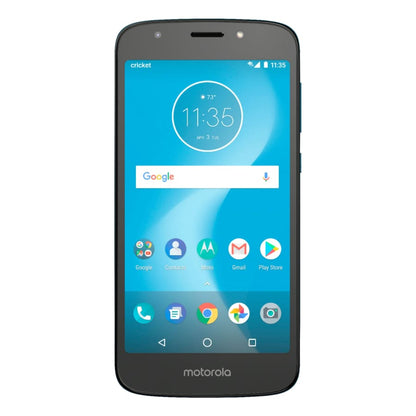 Hydrogel screen protector for Moto E5 Cruise by 9eight5, showing the clear, flexible film fitting over the phone screen.