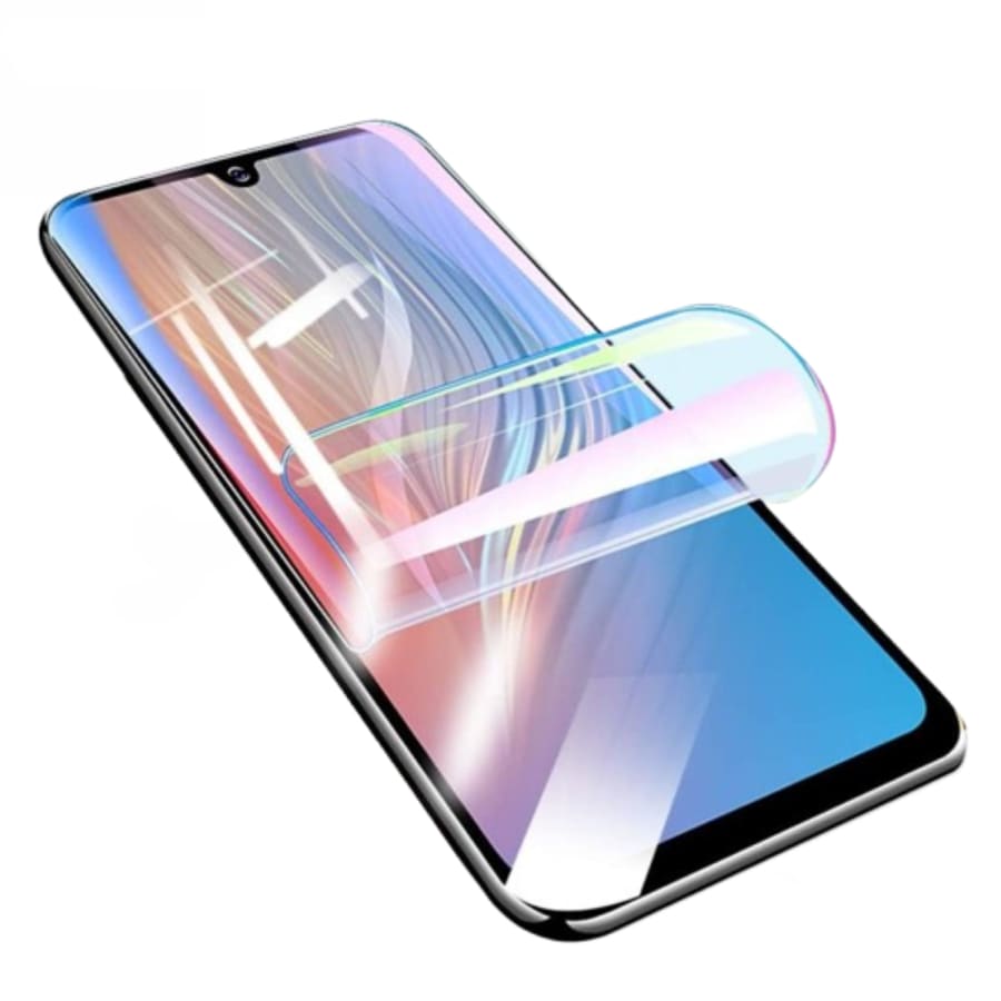 Two 9eight5 hydrogel screen protectors for POCO C50, transparent and flexible, designed to protect the device screen.