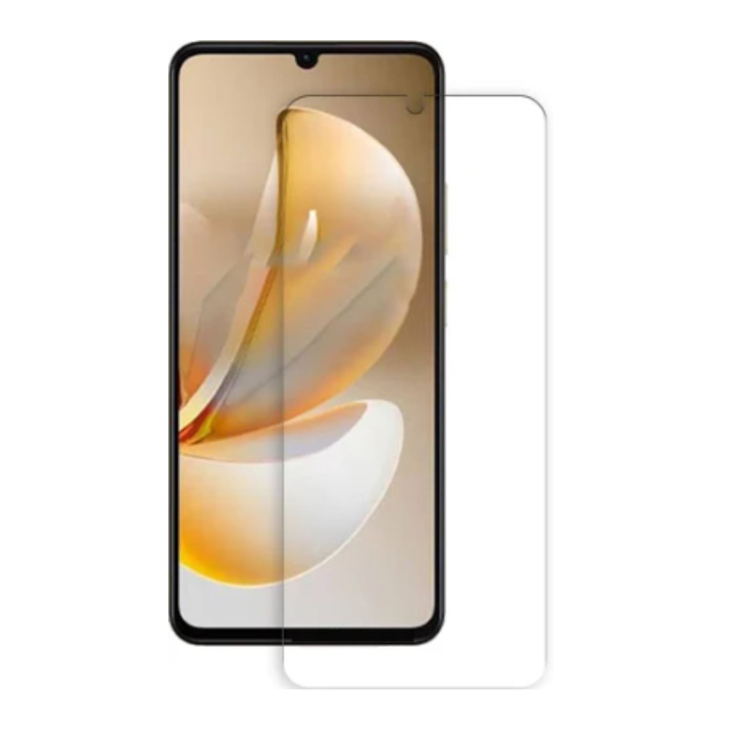 Hydrogel screen protector for Realme Note 70T by 9eight5, pack of 2, showing the clear, flexible material covering the phone screen.