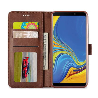 Brown 9eight5 screen protector case for Samsung Galaxy A52 and A52S, showing the protective phone cover with precise fit and design.