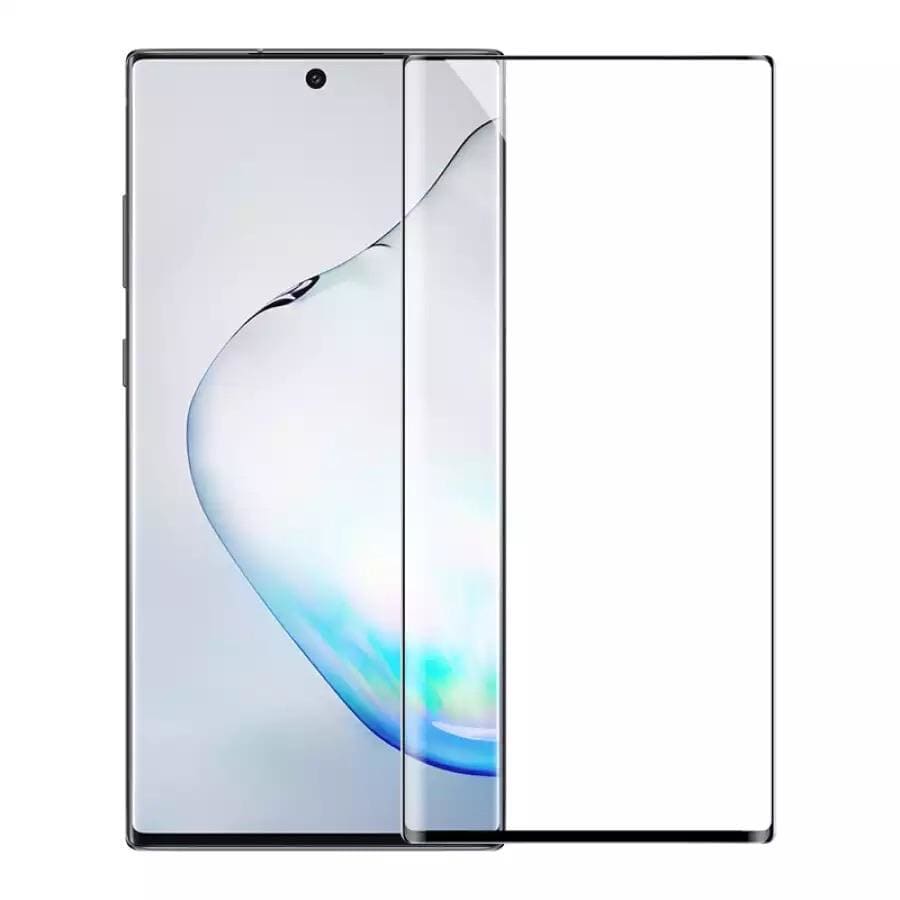 9eight5 screen protector for Samsung Galaxy Note 20 showing a clear, edge-to-edge protective film on the phone screen.