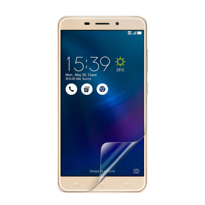 Hydrogel screen protector for Asus Zenfone 3 Laser ZC551KL by 9eight5, pack of 2, showing the clear protector on phone screen.