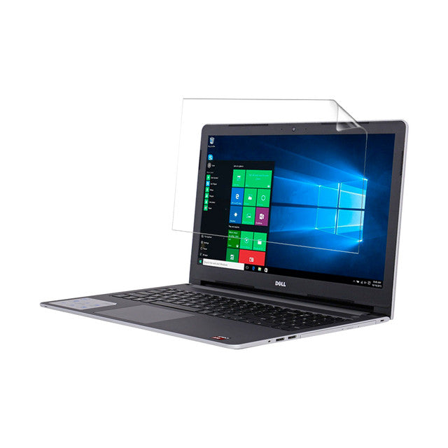 Hydrogel screen protector for Dell Inspiron i5555 15.6-inch laptop, by 9eight5, covering the display with a clear protective layer.