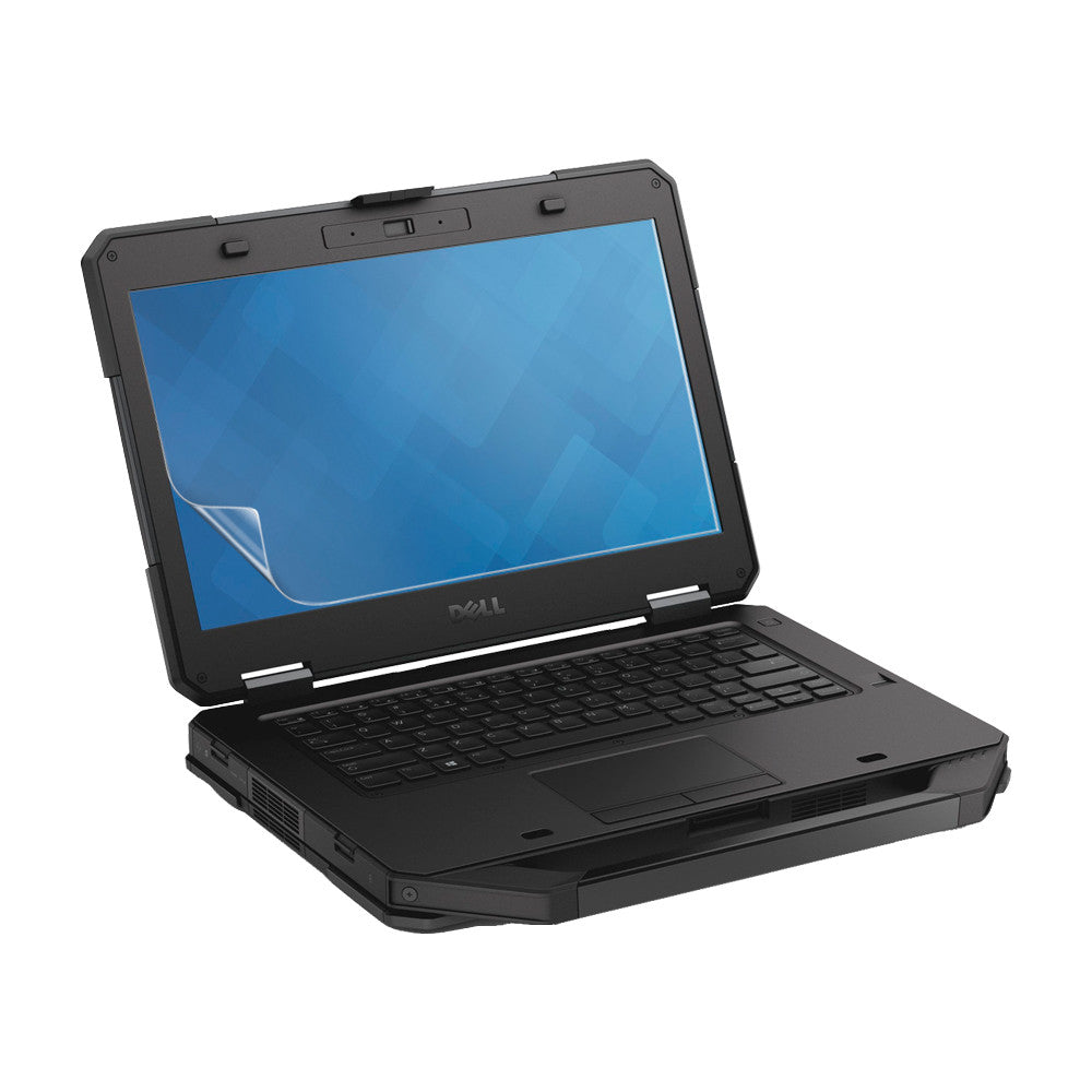 Hydrogel screen protector for Dell Latitude 14 5404 laptop, showing clear, flexible film covering the screen area.