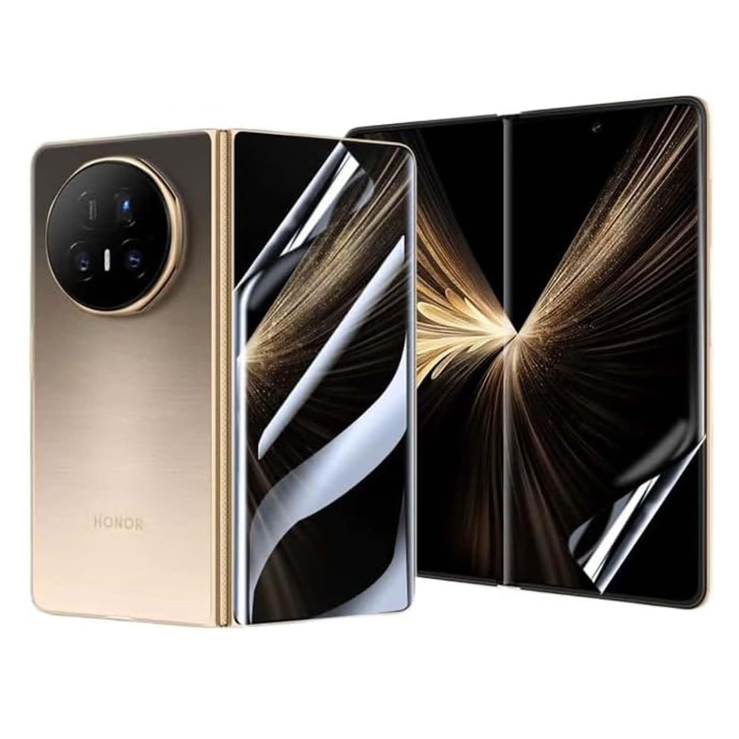 Hydrogel screen protector for Honor Magic V5 by 9eight5, showing the clear, flexible film ready to install on the device's screen.