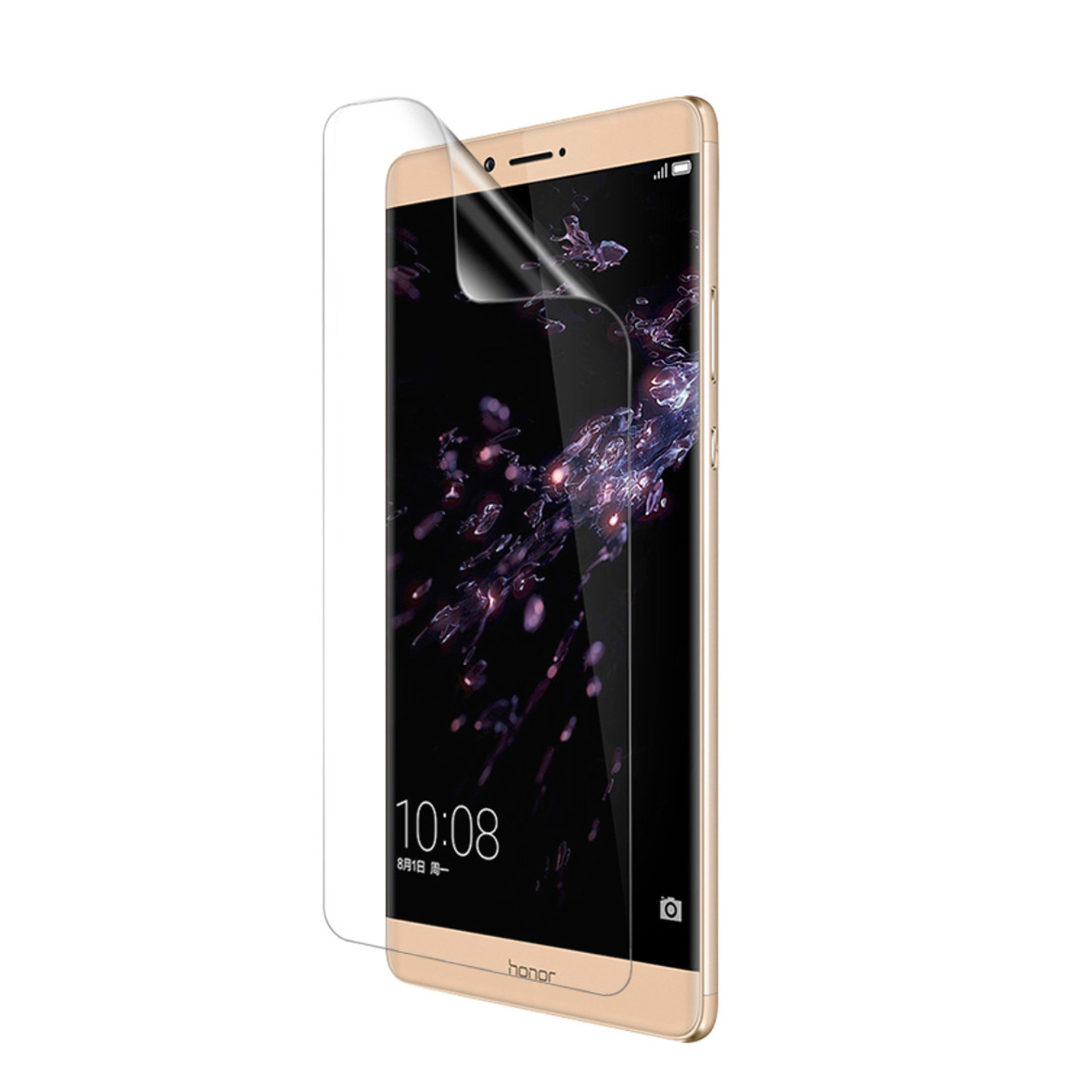 Two 9eight5 hydrogel screen protectors for Honor Note 8, featuring clear, flexible protection for the smartphone screen.