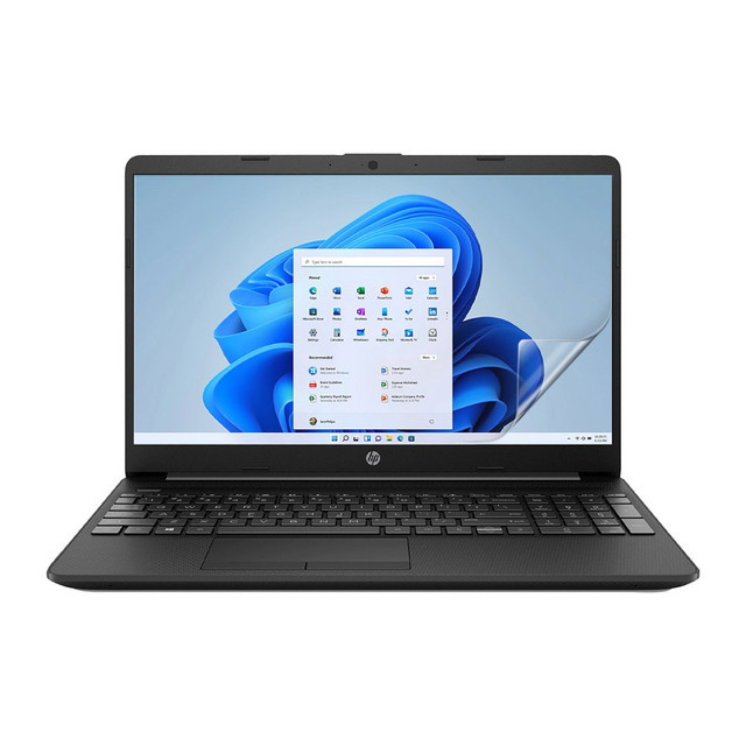 Two 9eight5 hydrogel screen protectors for HP 15 GW000 15.6-inch laptops, designed to protect the screen from scratches and damage.