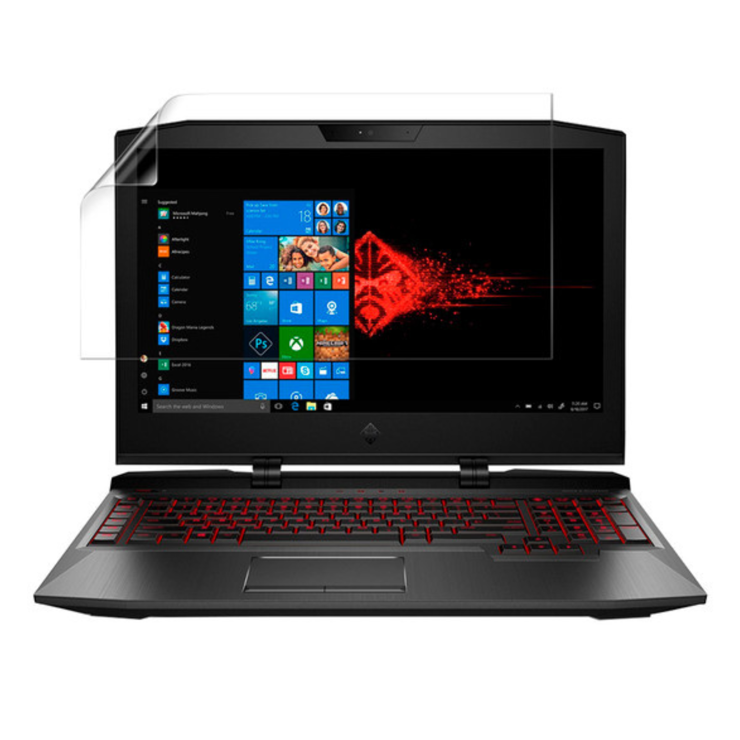 Hydrogel screen protectors for HP OMEN 17 AP000NA gaming laptop, 17.3-inch, pack of 2, by 9eight5.