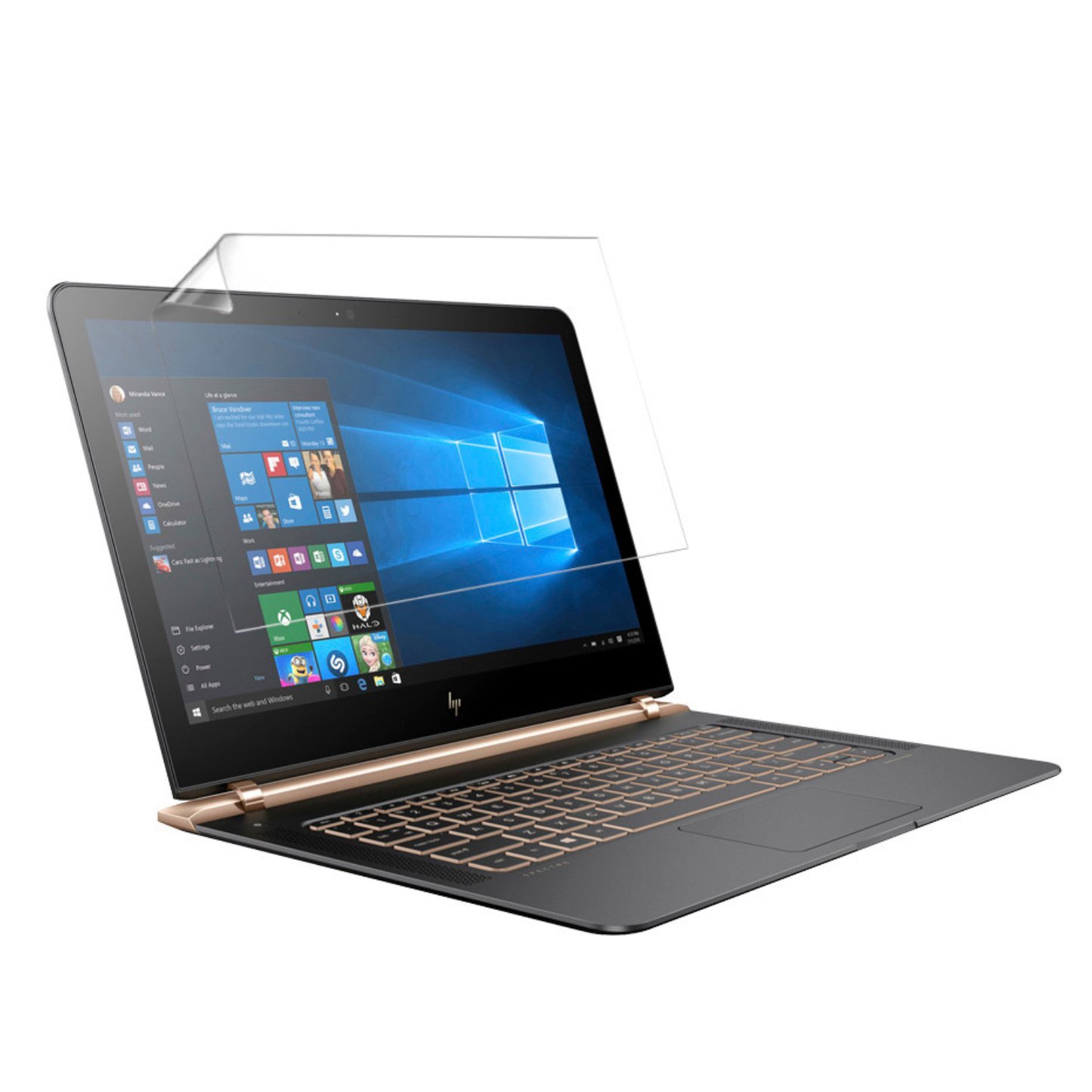 Hydrogel screen protector for HP Spectre 13 V151NR, 13.3-inch, by 9eight5, shown in a pack of two on a white background.