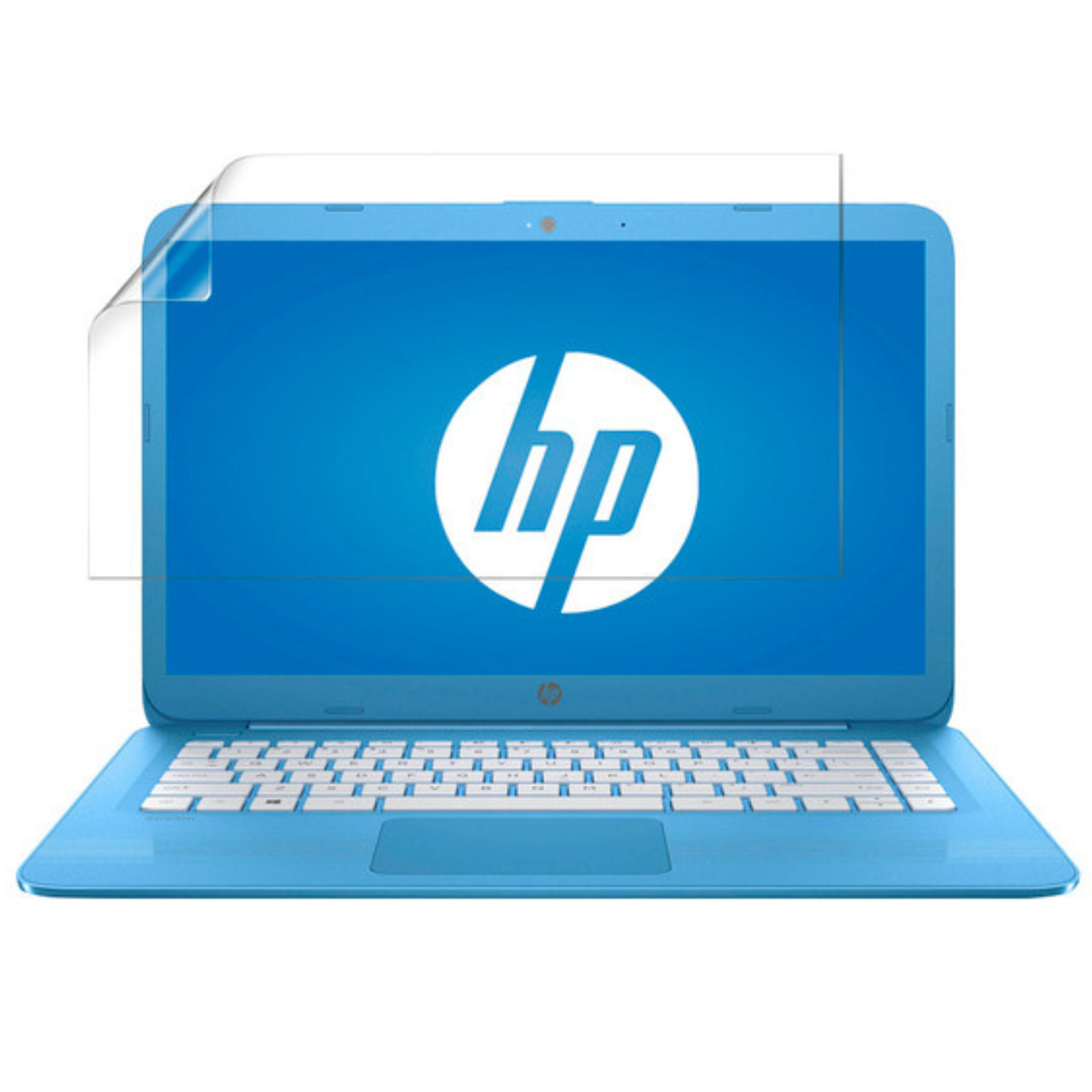 Hydrogel screen protector for HP Stream 14 AX010NR, 14-inch laptop, by 9eight5, showing a pack of two protective films.
