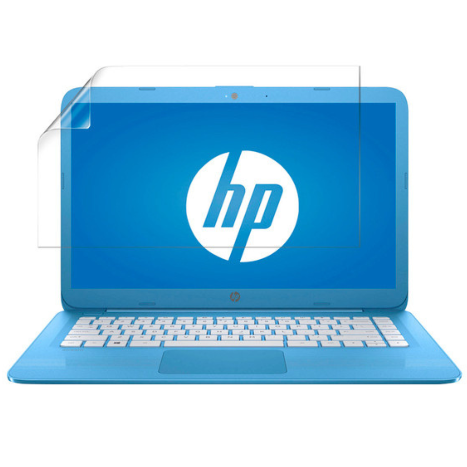 Hydrogel screen protector for HP Stream 14 AX010NR, 14-inch laptop, by 9eight5, showing a pack of two protective films.