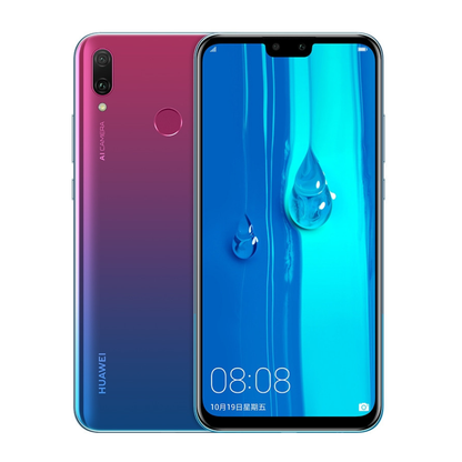 Hydrogel screen protector for Huawei Enjoy Max by 9eight5, showing the clear, thin film fitting over the phone screen.