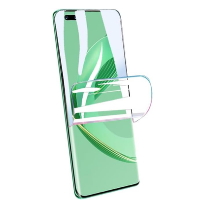 Hydrogel screen protector for Huawei Nova 11 Pro by 9eight5, showing a clear, flexible film covering the phone screen.
