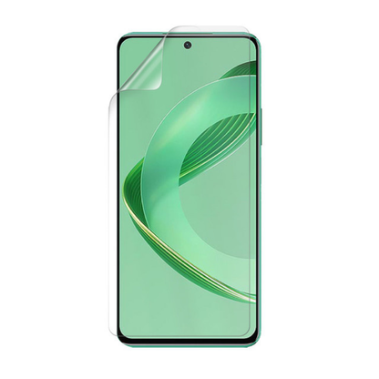 Two 9eight5 hydrogel screen protectors for Huawei Nova 12 SE, showing clear, flexible protective film on smartphone screens.
